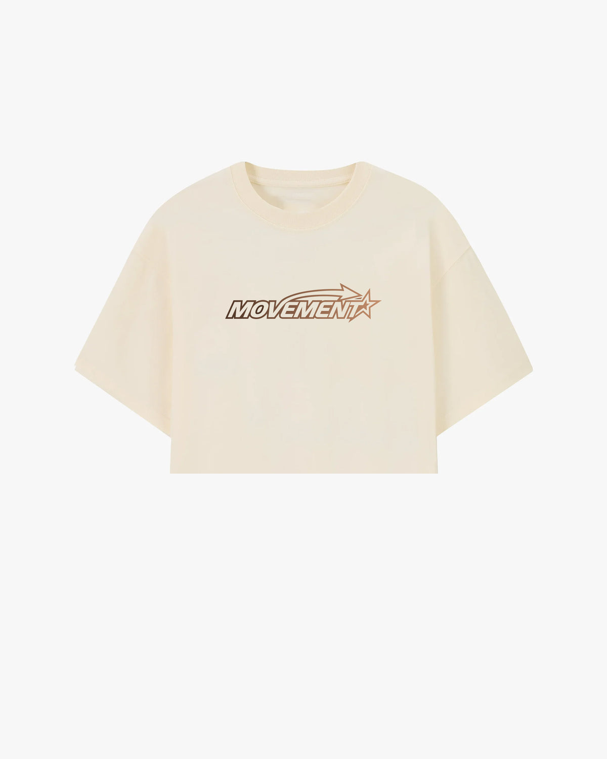 CROP TOP OVERSIZE TRAINING STAR CREAM