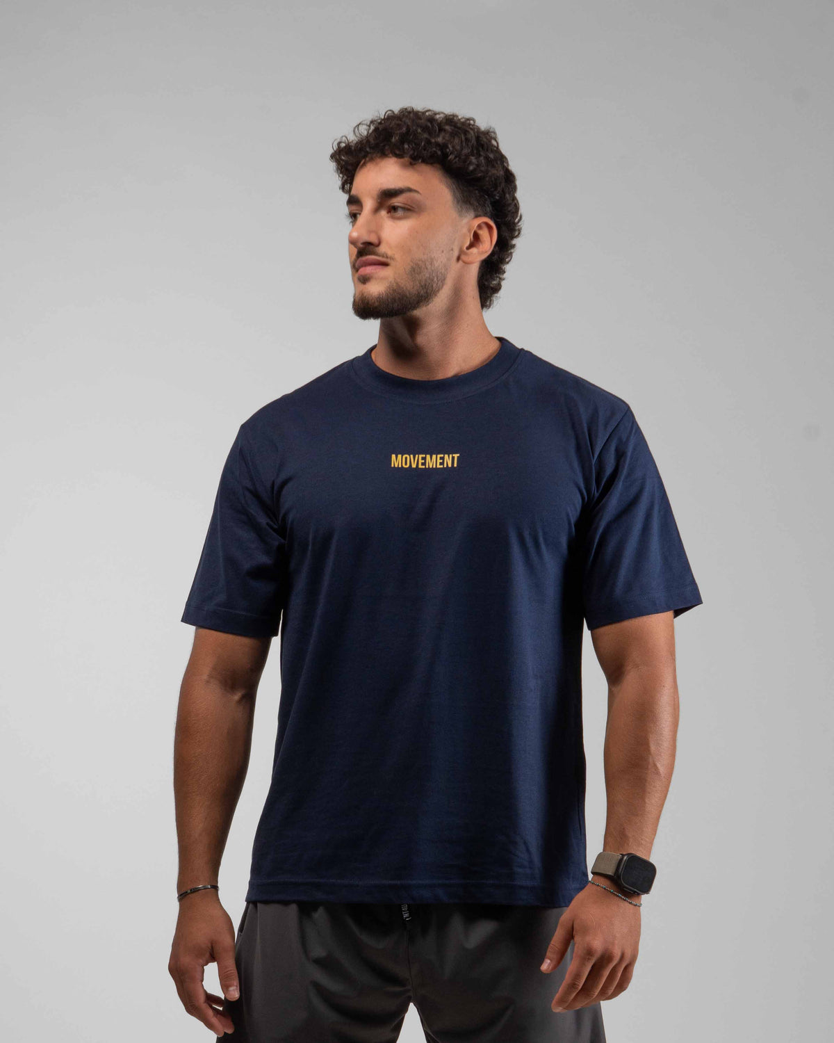CAMISETA OVERSIZE WORK IN SILENCE NAVY BLUE