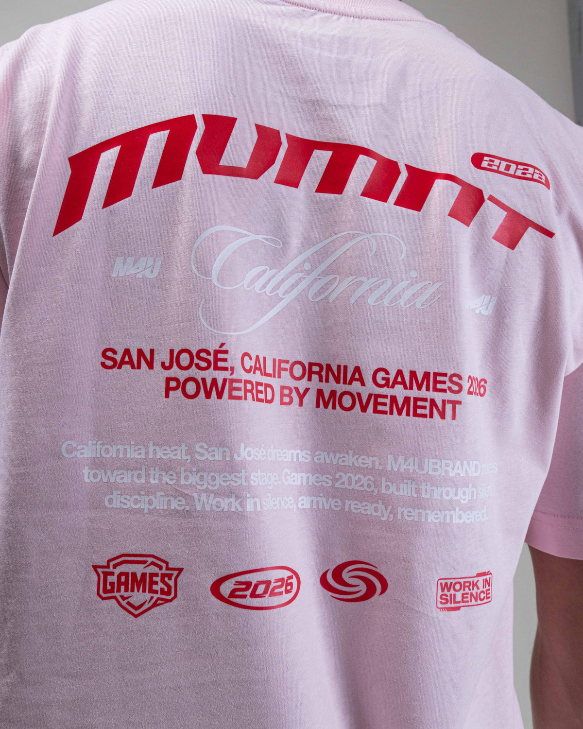 CAMISETA OVERSIZE MVMNT CALIFORNIA PINK