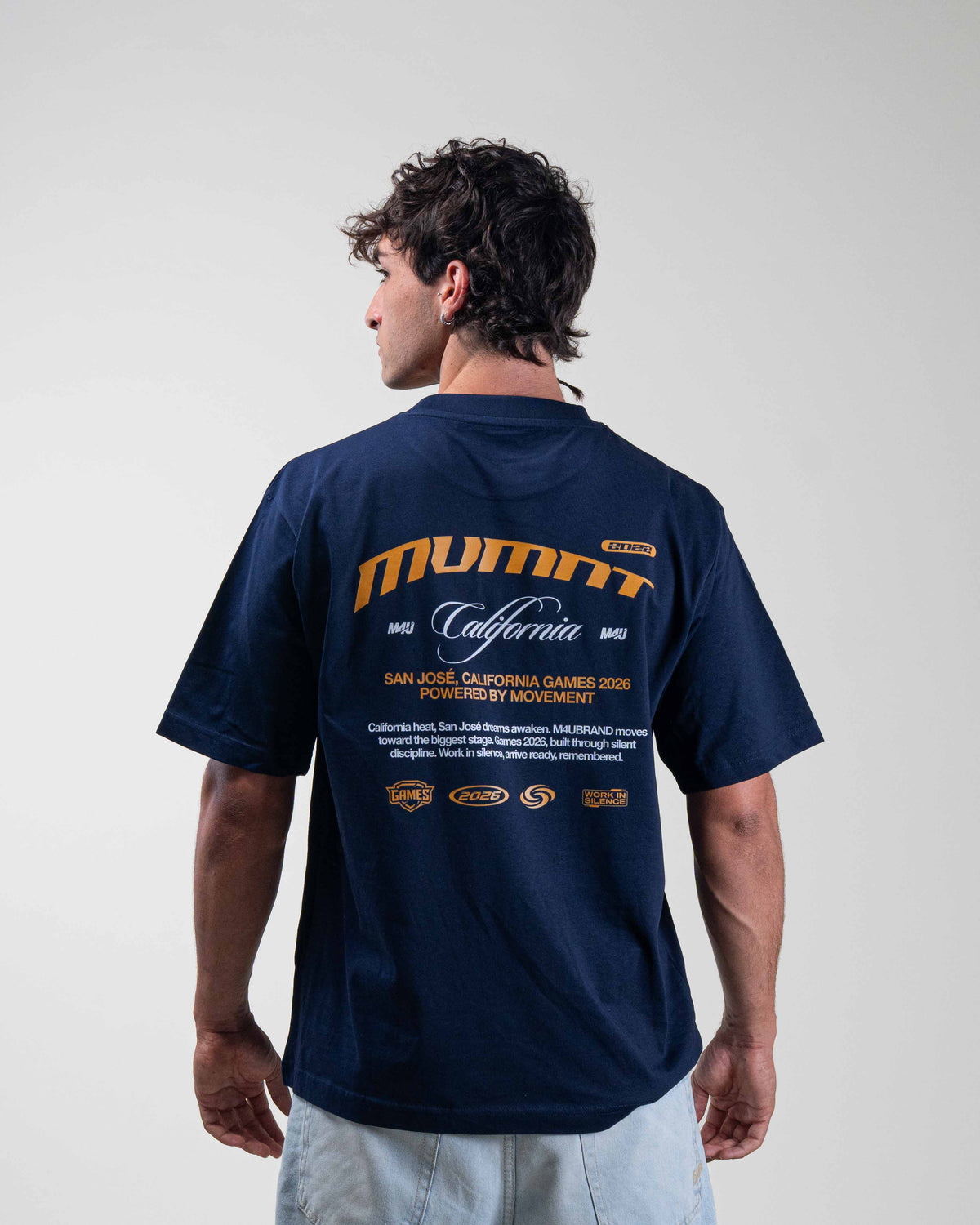 CAMISETA OVERSIZE MVMNT CALIFORNIA NAVY BLUE