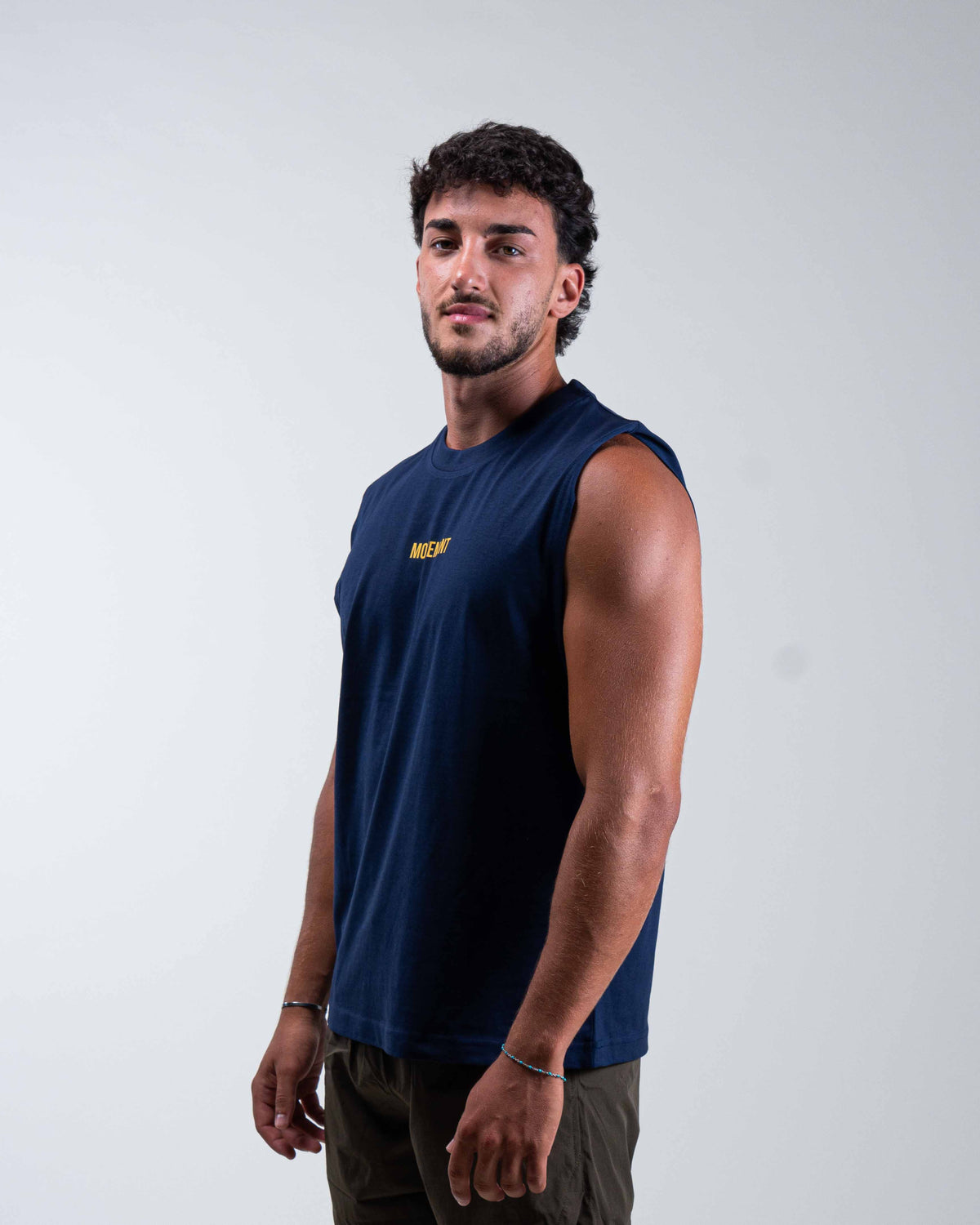 TANK TOP TRAINING WORK IN SILENCE BUTTER NAVY