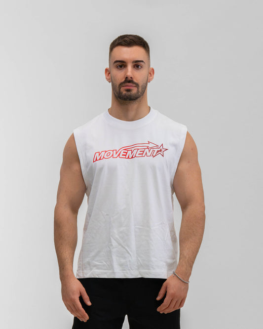 TANK TOP TRAINING STAR WHITE