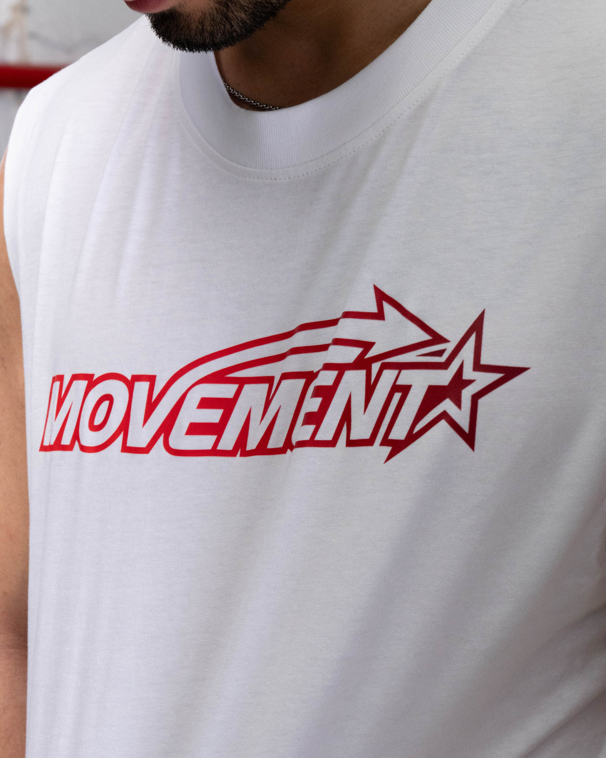TANK TOP TRAINING STAR WHITE