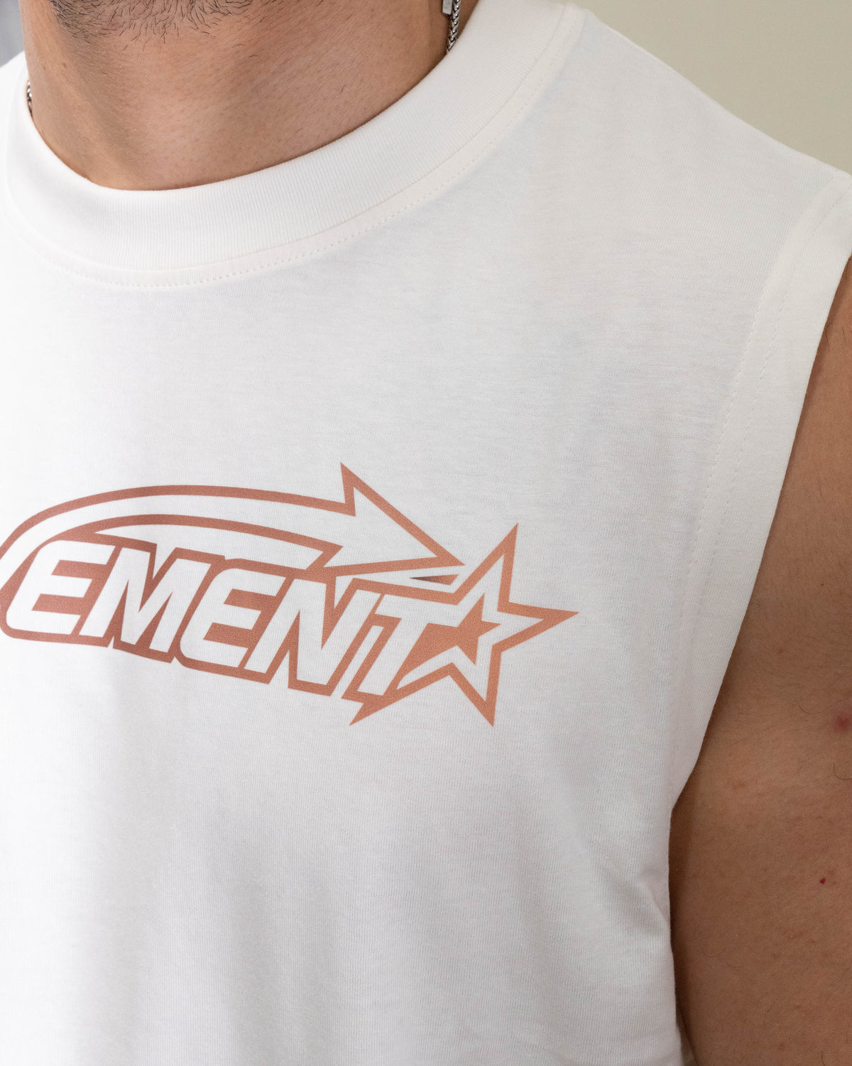 TANK TOP TRAINING STAR CREAM