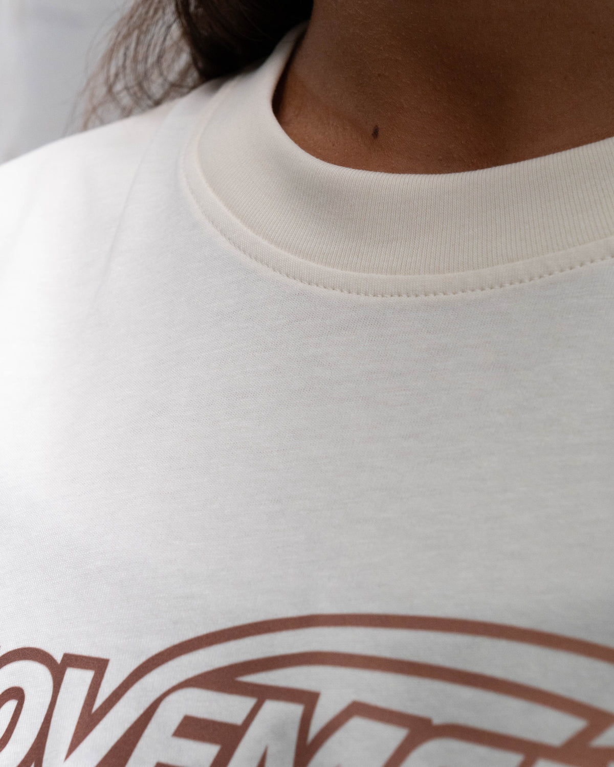 CROP TOP OVERSIZE TRAINING STAR CREAM