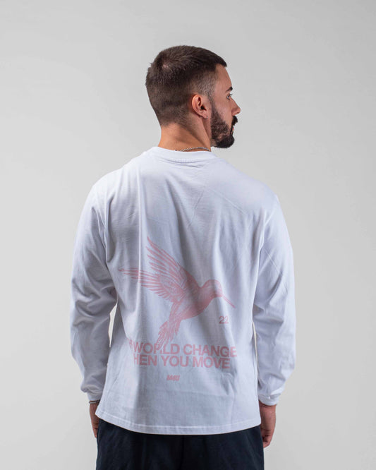 LONGSLEEVE OVERSIZE HOVER WHITE