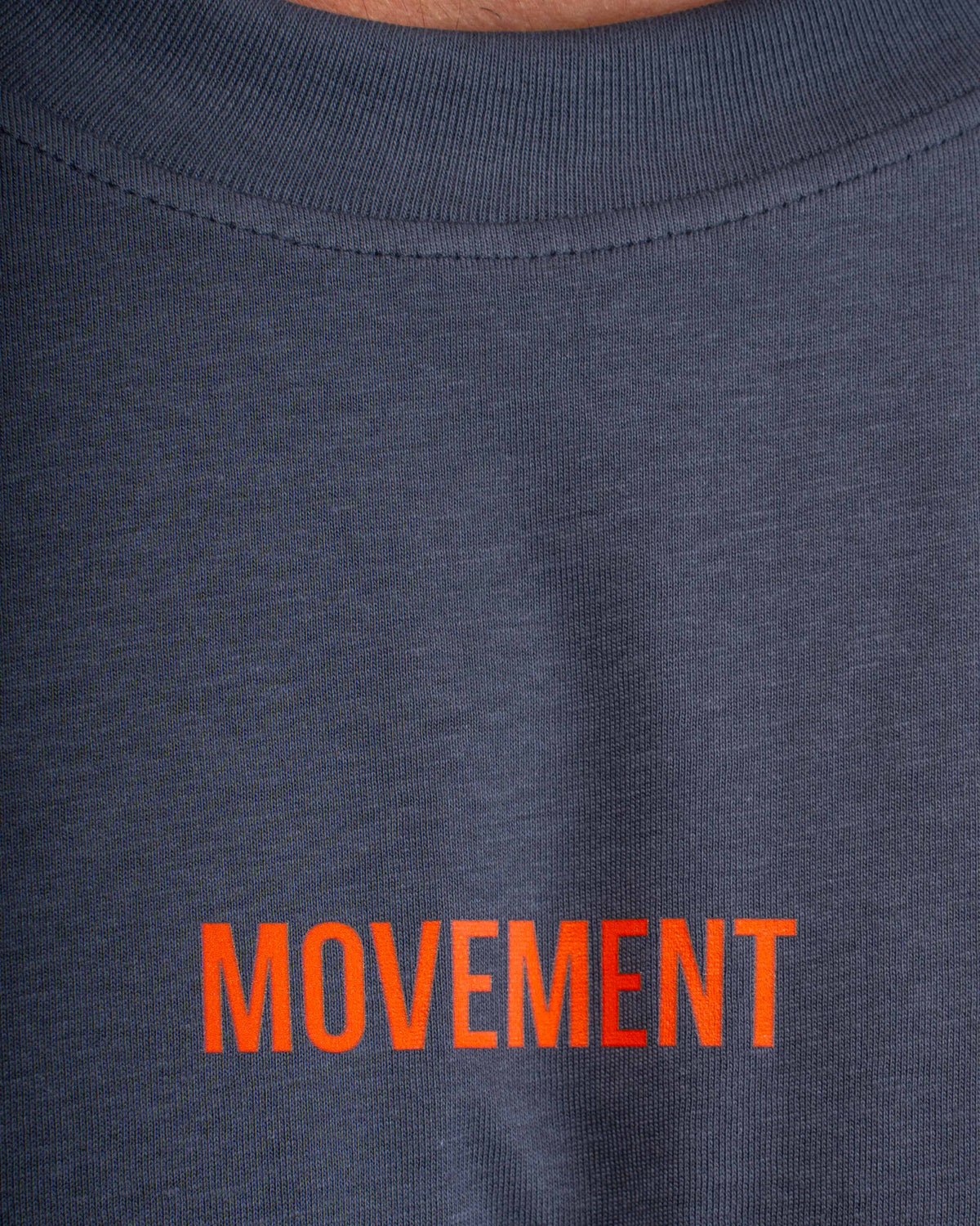 CAMISETA OVERSIZE WORK IN SILENCE GRAY ORANGE