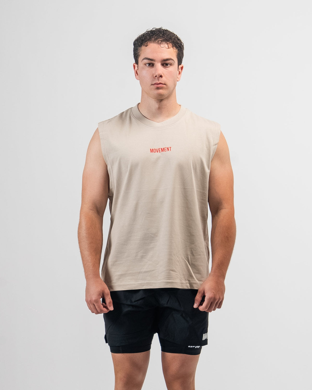 TANK TOP TRAINING WORK IN SILENCE RED SAND