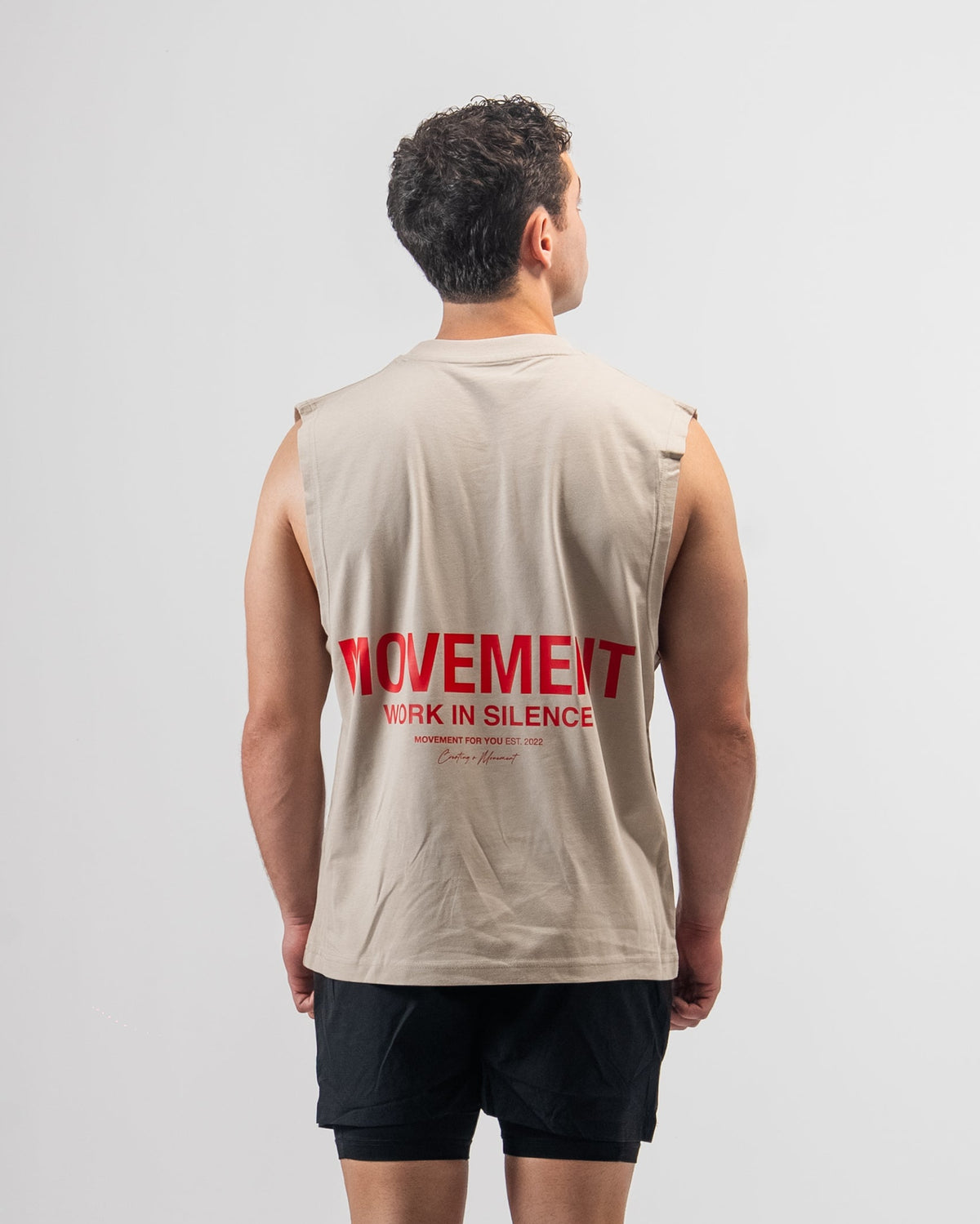 TANK TOP TRAINING WORK IN SILENCE RED SAND