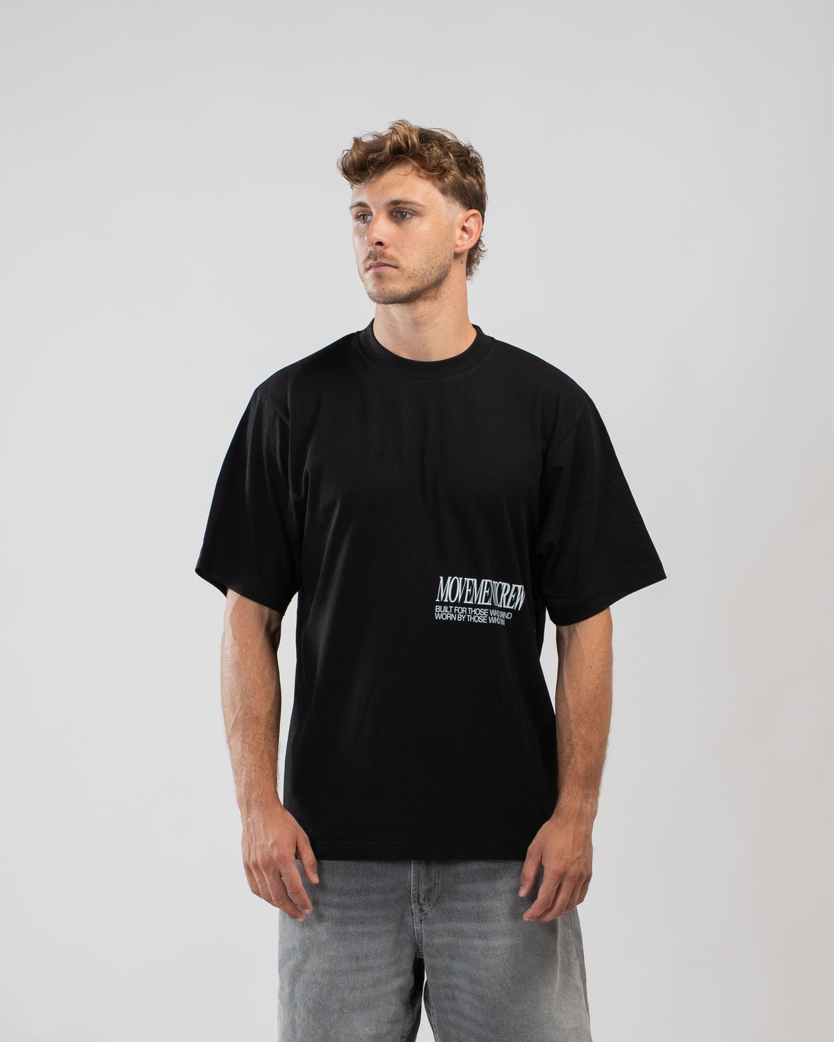 OVERSIZE TRAINING MOVEMENT CREW BLACK