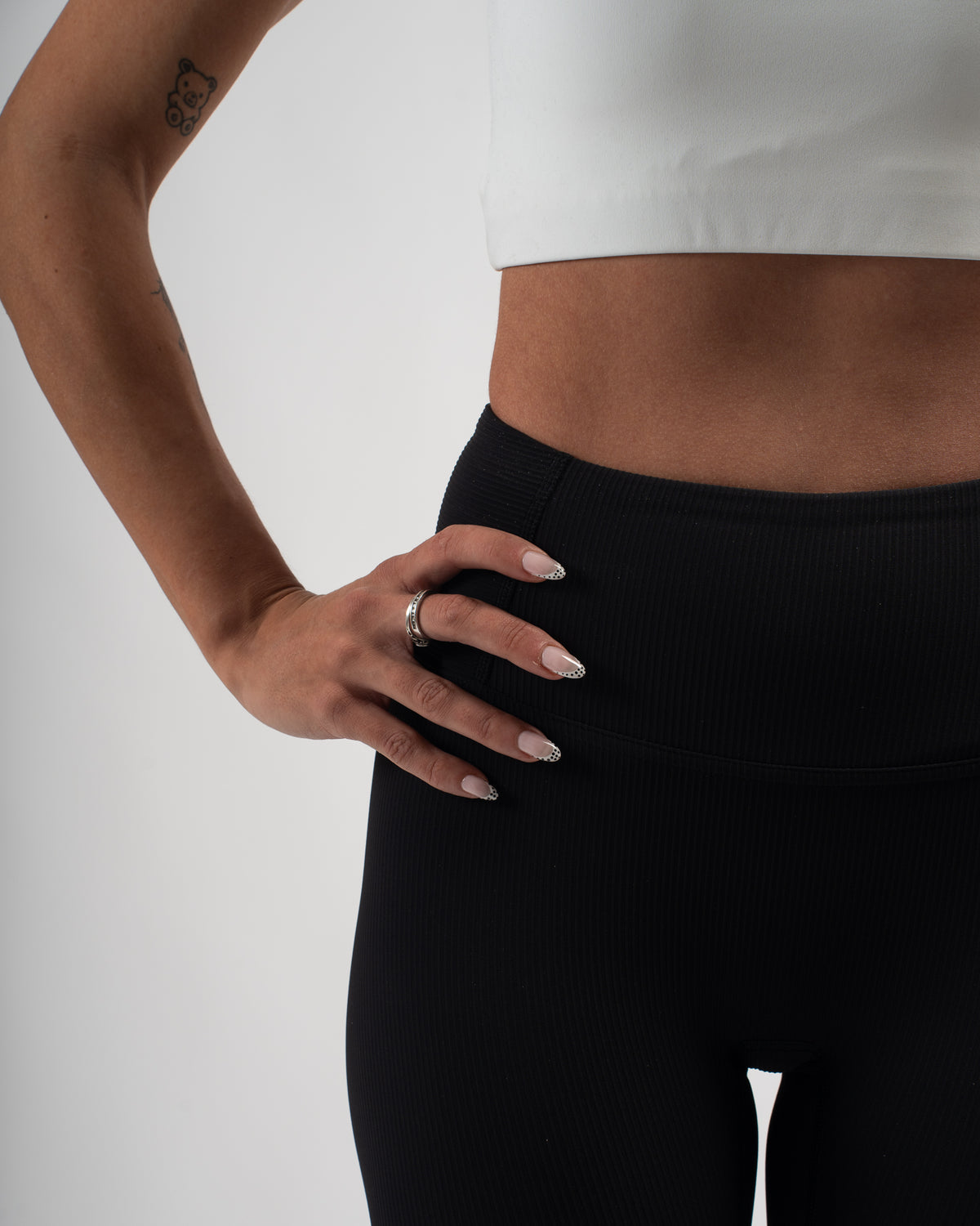 LEGGINGS RIBBET BLACK