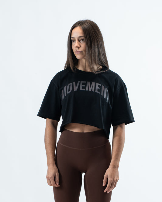 CROP TOP OVERSIZE CAPSULE BLACK