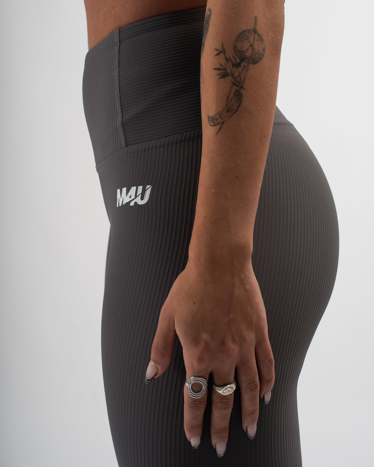 LEGGINGS RIBBET GREY