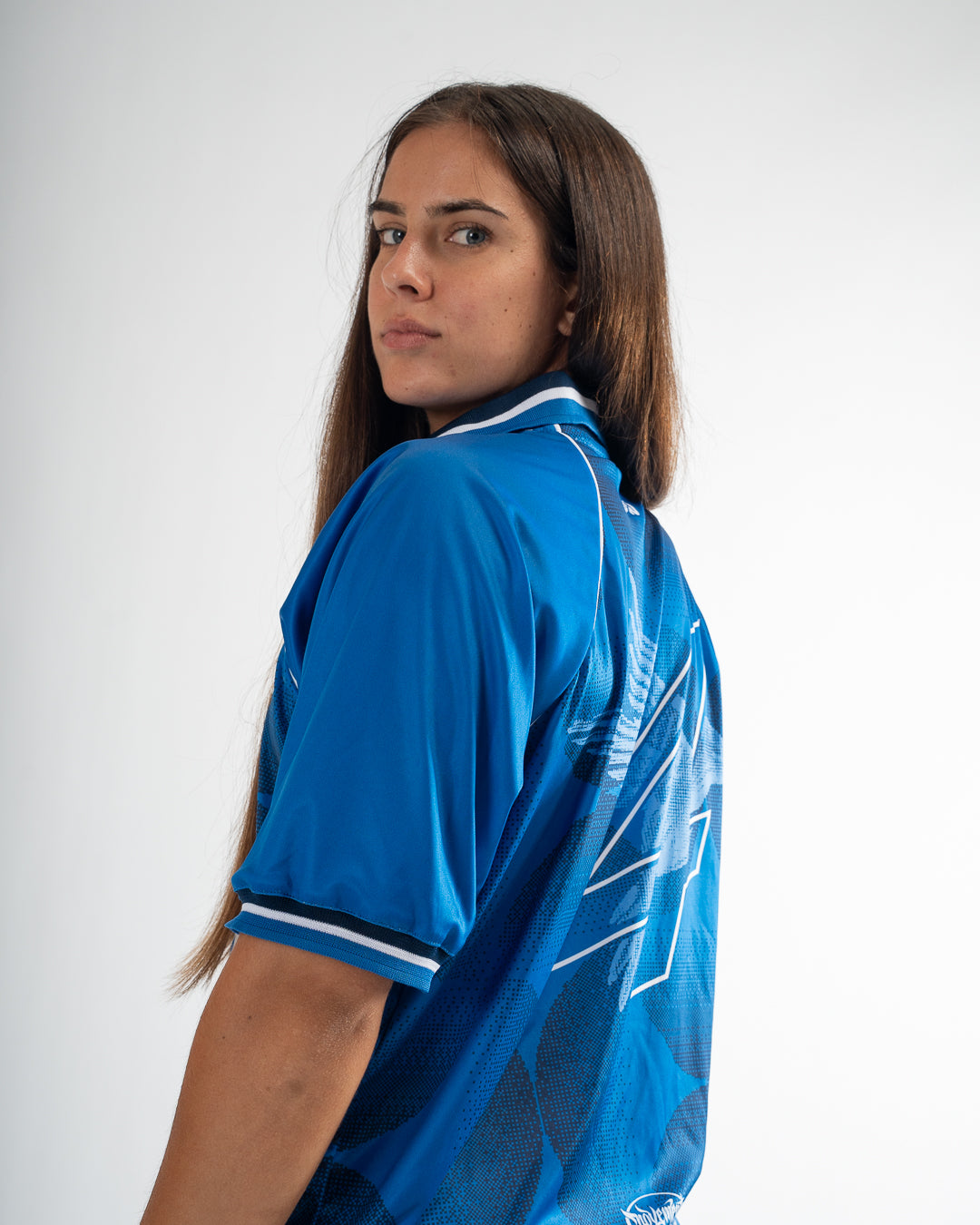 FOOTBALL VINTAGE OVERSIZE T-SHIRT ANNIVERSARY DROP BLUE