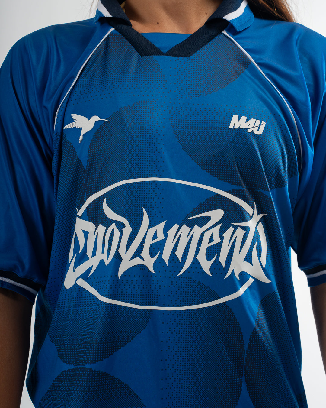 FOOTBALL VINTAGE OVERSIZE T-SHIRT ANNIVERSARY DROP BLUE