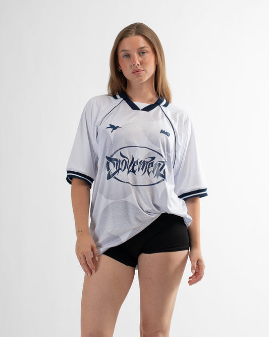 FOOTBALL VINTAGE OVERSIZE T-SHIRT ANNIVERSARY DROP WHITE