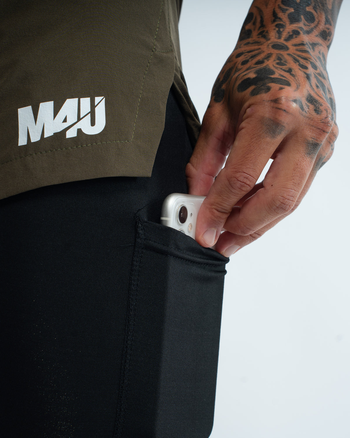 SHORTS 2 EN 1 GREEN OLIVE