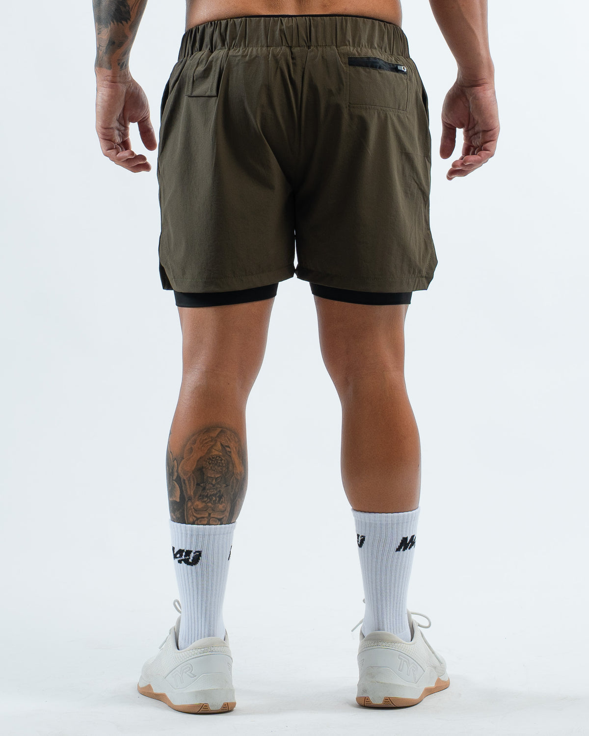 SHORTS 2 EN 1 GREEN OLIVE
