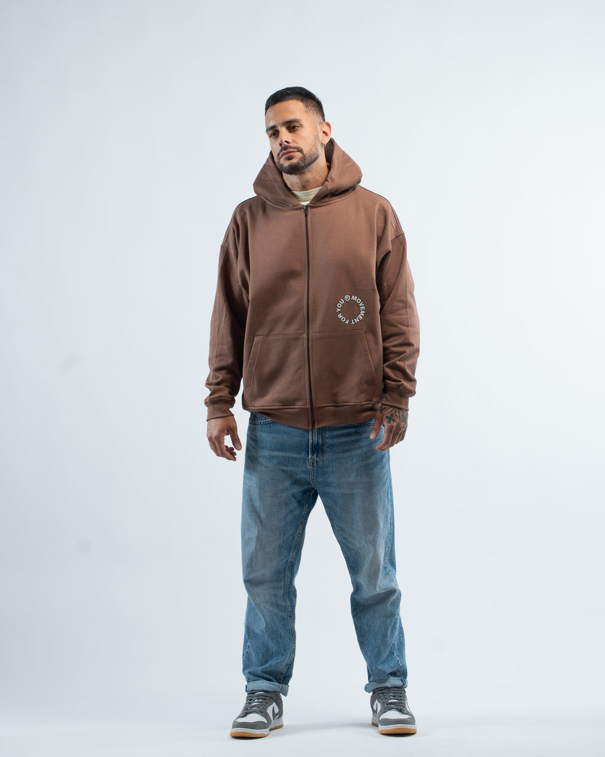 ZIPPER OVERSIZE 360 BROWN