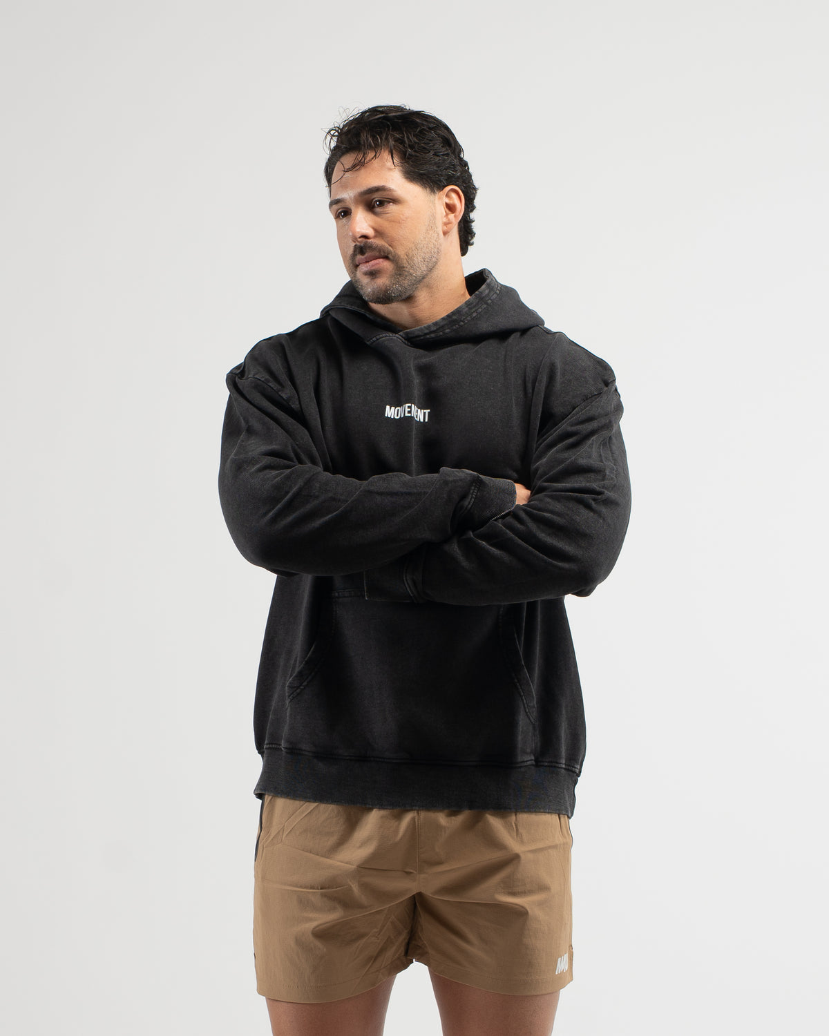 HOODIE OVERSIZE WASHED EFFECT BLACK