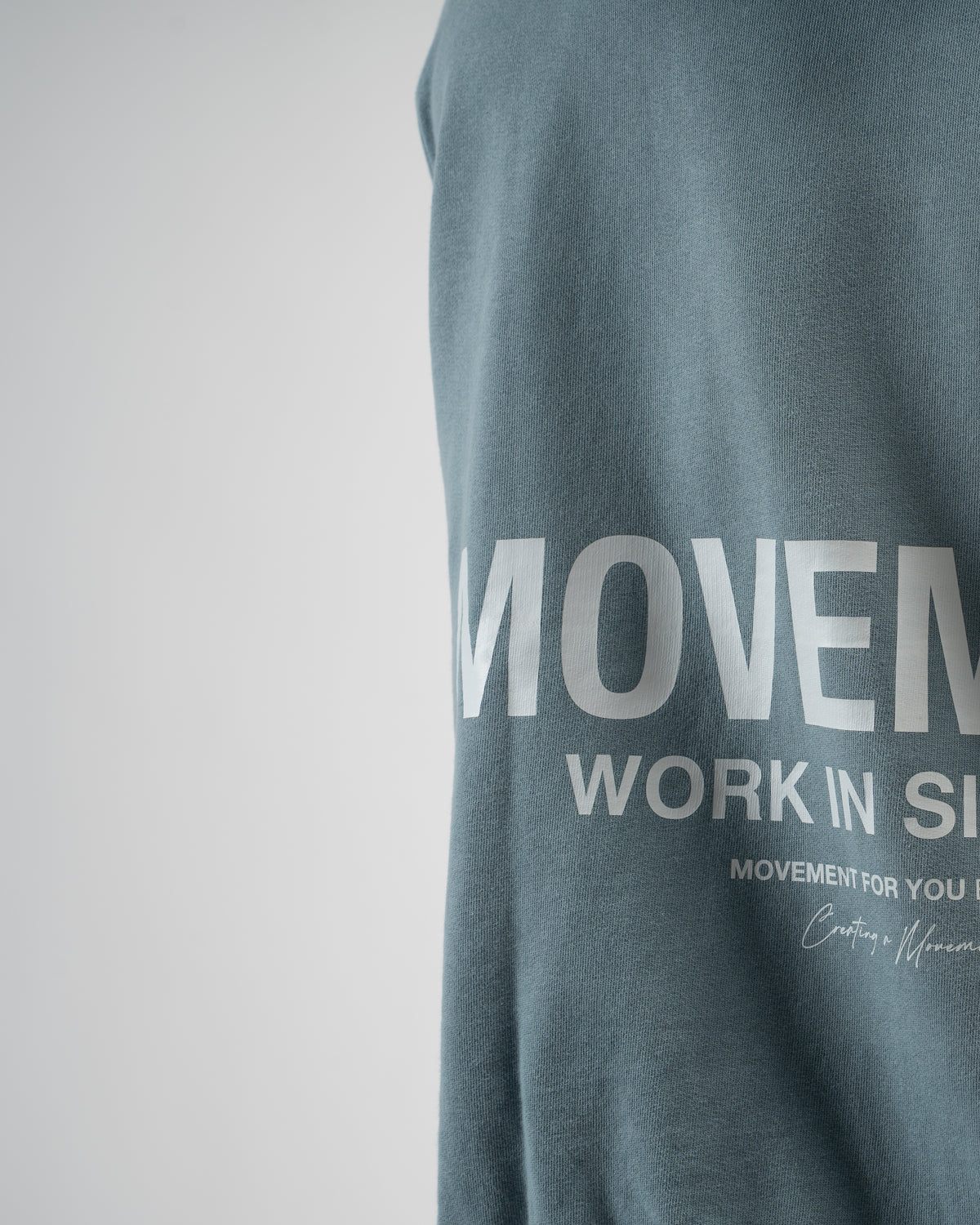 HOODIE OVERSIZE WASHED EFFECT BLUE