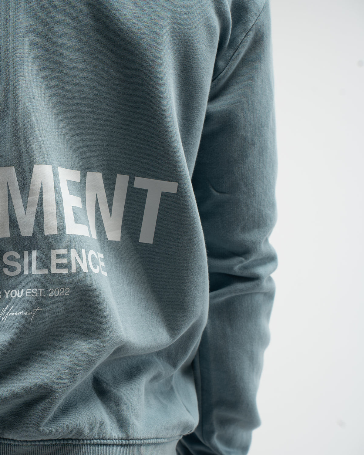 HOODIE OVERSIZE WASHED EFFECT BLUE