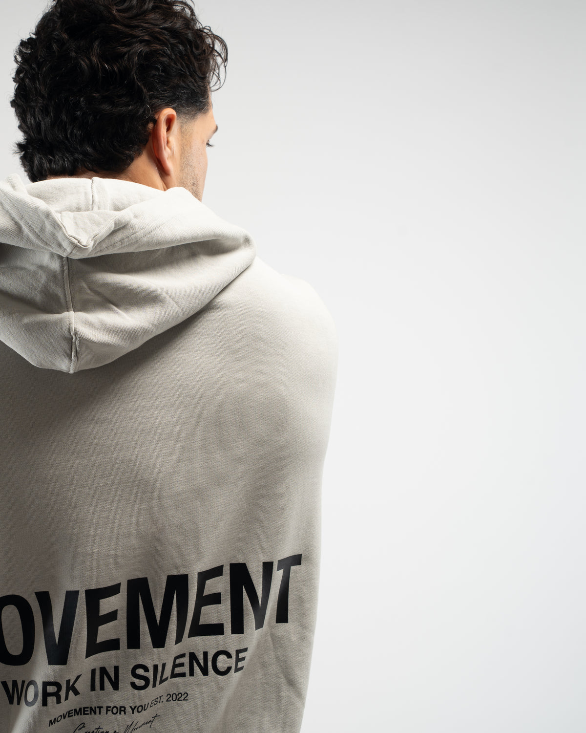 HOODIE OVERSIZE WASHED EFFECT GRAY