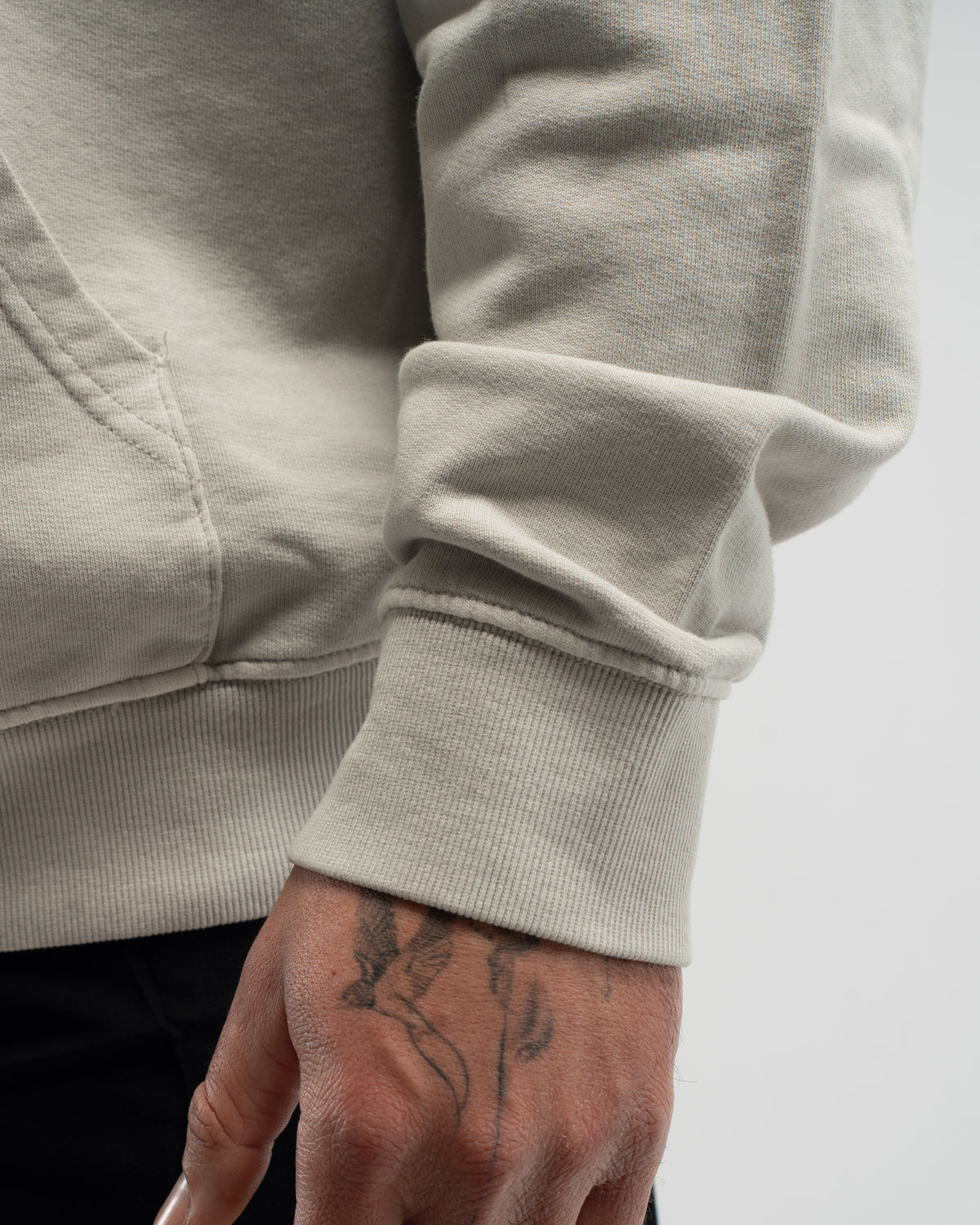 HOODIE OVERSIZE WASHED EFFECT GRAY