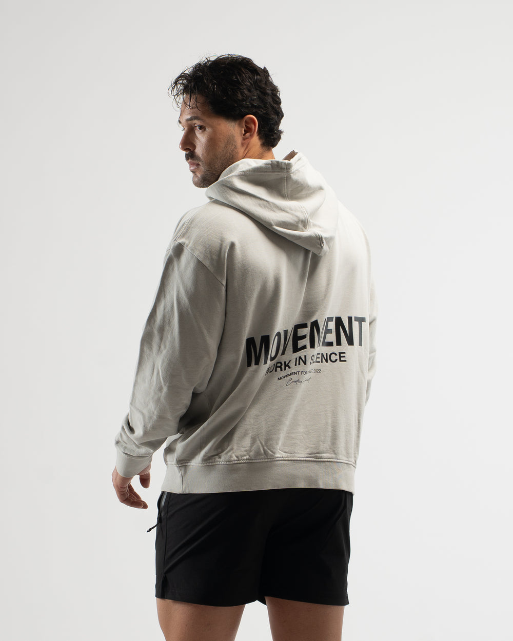 HOODIE OVERSIZE WASHED EFFECT GRAY