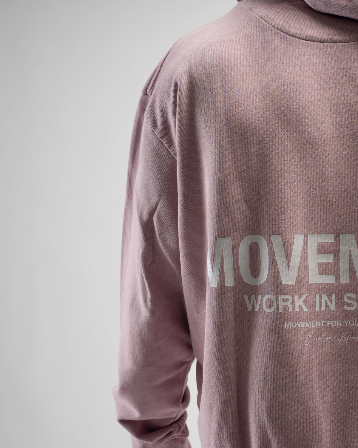 HOODIE OVERSIZE WASHED EFFECT PINK