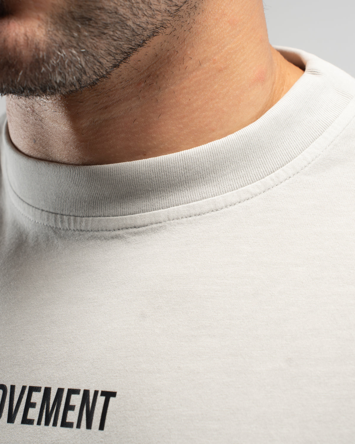 OVERSIZE WASHED EFECT GRAY WORK IN SILENCE