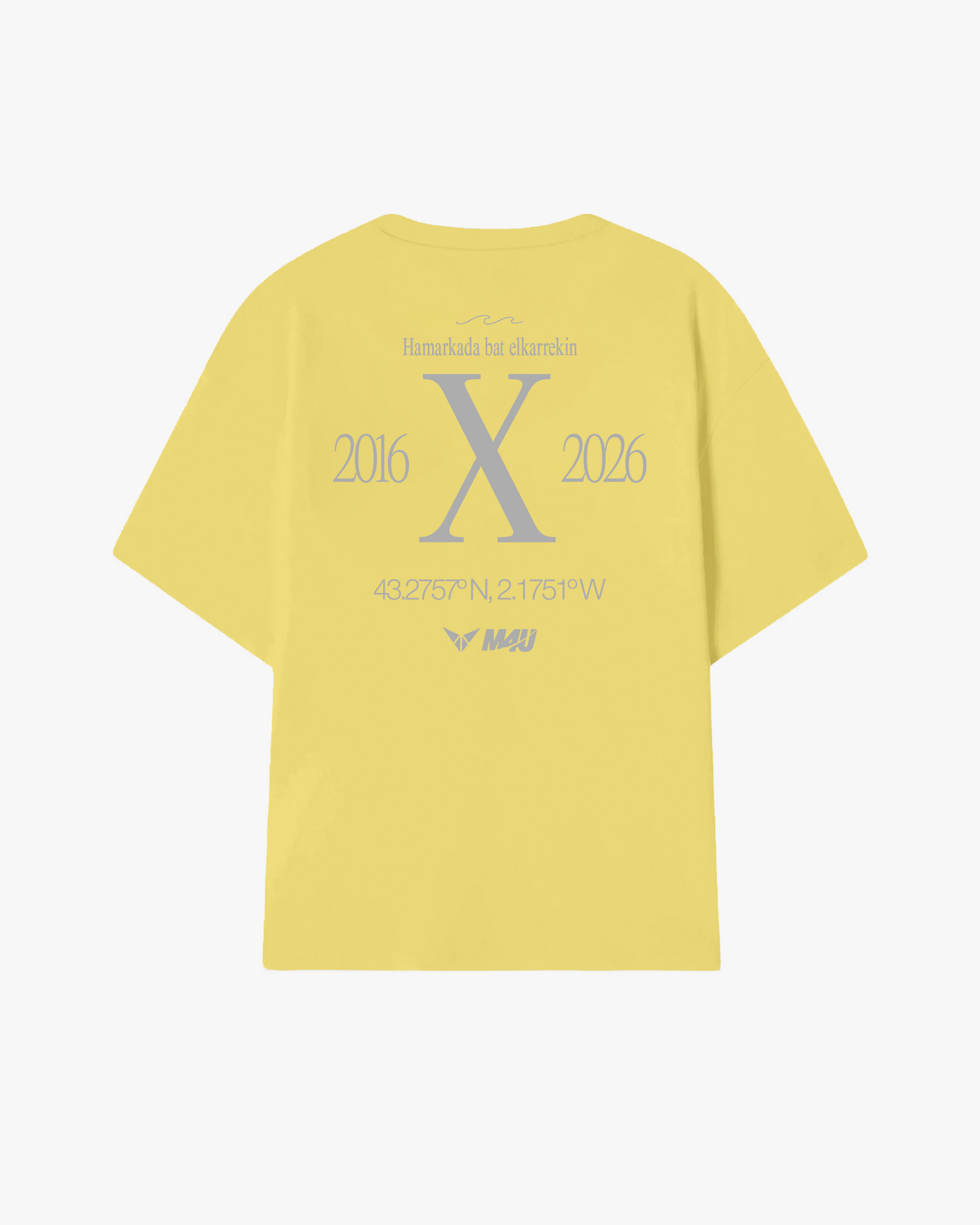 OVERSIZE HEAVY WEIGHT
 X ANIVERSARIO CROSSFIT ZARAUTZ BANANA