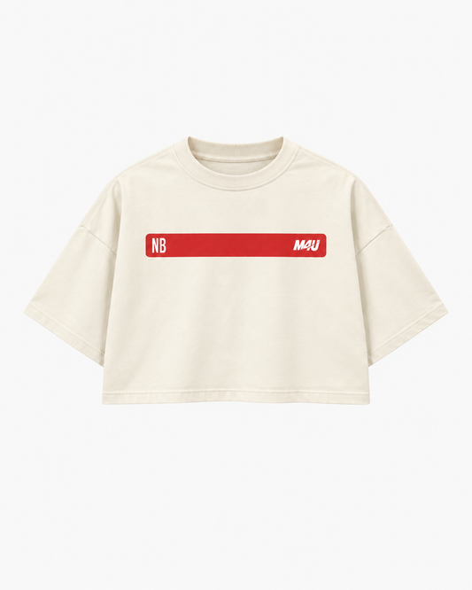 CROP TOP OVERSIZE NAVARRO BOMBER x M4U
