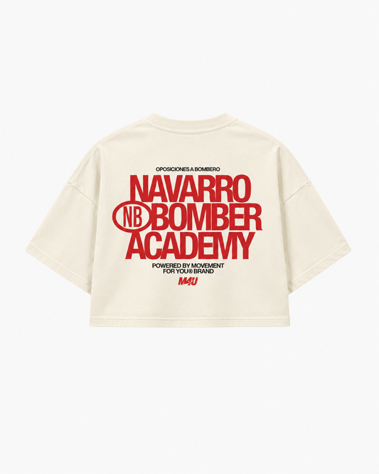 CROP TOP OVERSIZE NAVARRO BOMBER x M4U