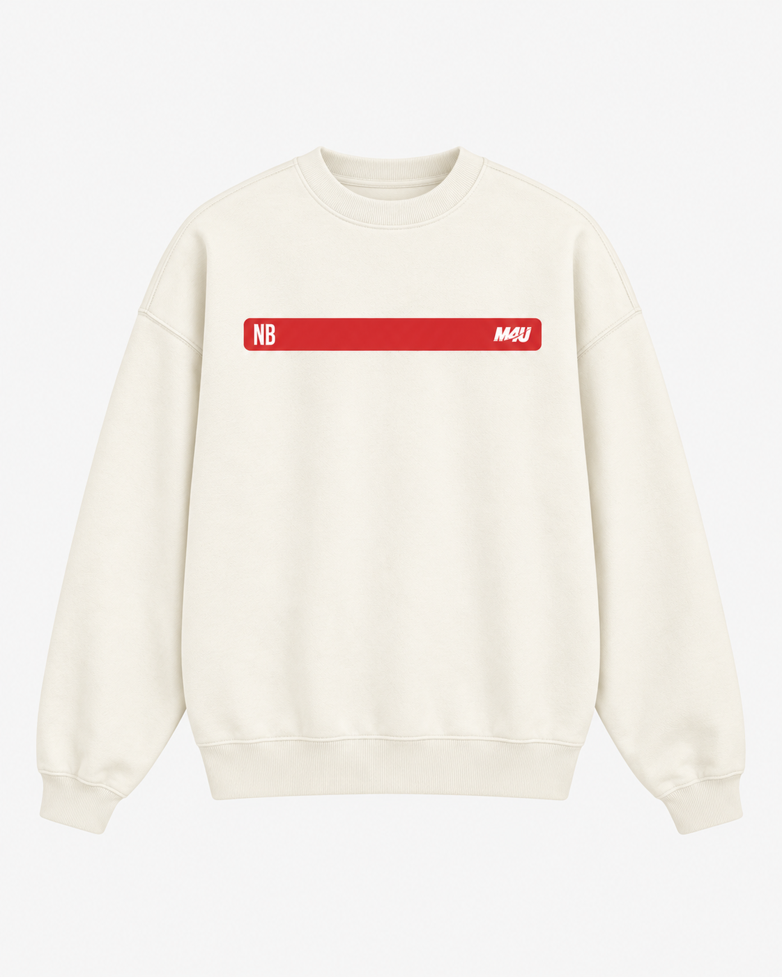 SUDADERA OVERSIZE CUELLO REDONDO NAVARRO BOMBER x M4U
