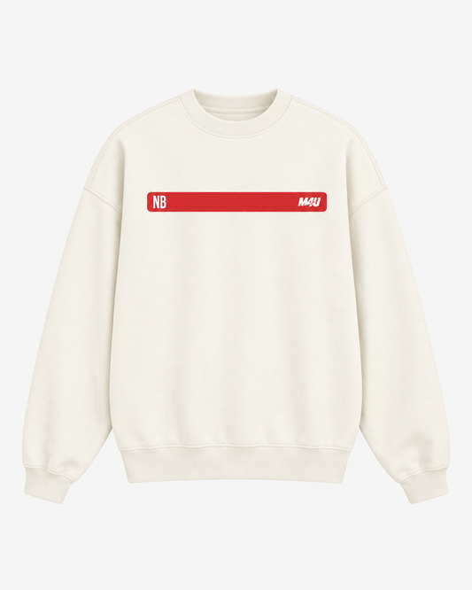 SUDADERA OVERSIZE CUELLO REDONDO NAVARRO BOMBER x M4U