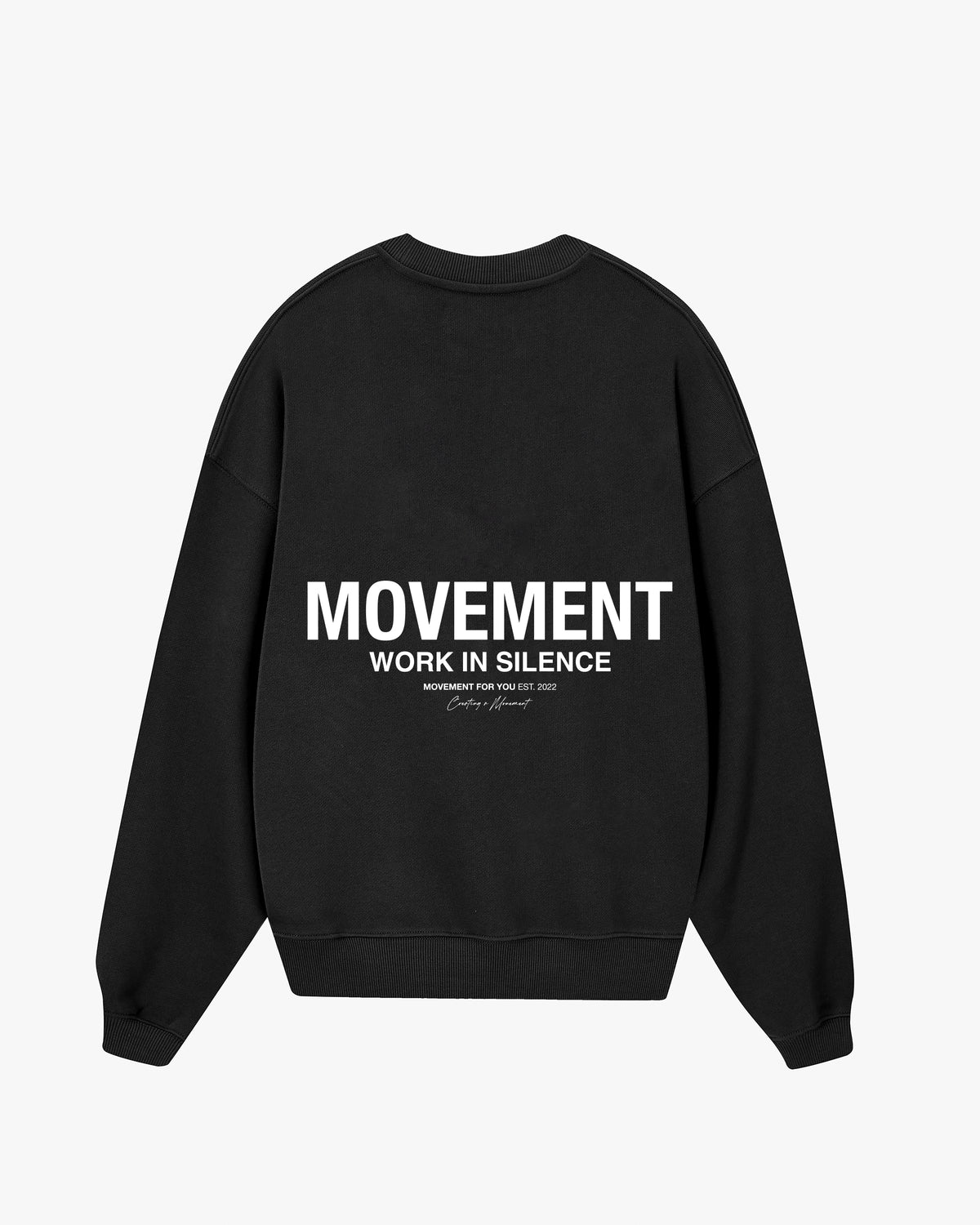 SUDADERA CUELLO REDONDO UNISEX URBAN | NEGRO