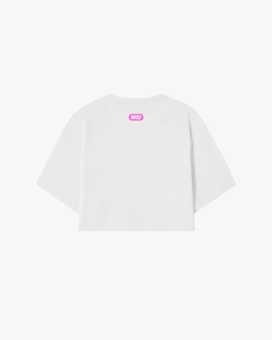 CROP TOP OVERSIZE WHITE PINK