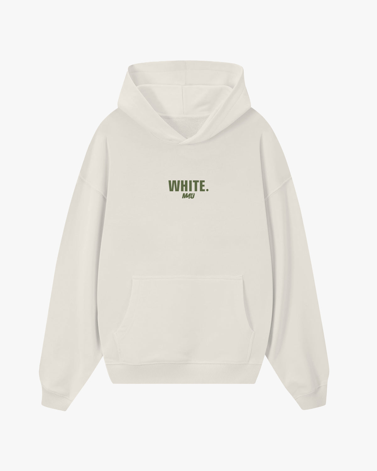 HOODIE OVERSIZE WHITE GRIZZLY x M4U