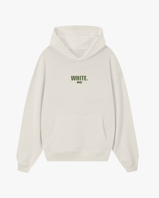 HOODIE OVERSIZE WHITE GRIZZLY x M4U