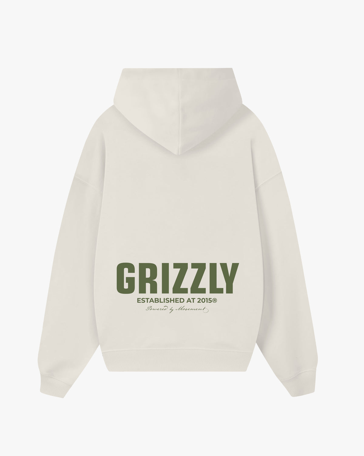 HOODIE OVERSIZE WHITE GRIZZLY x M4U