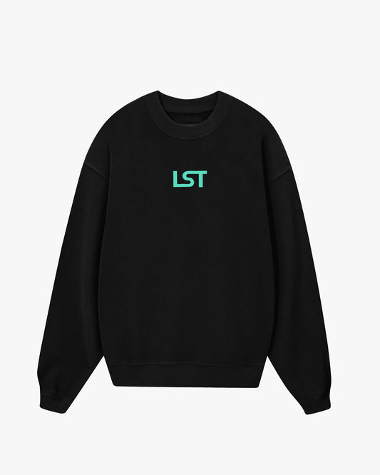 OVERSIZE CREWNECK BLACK LST