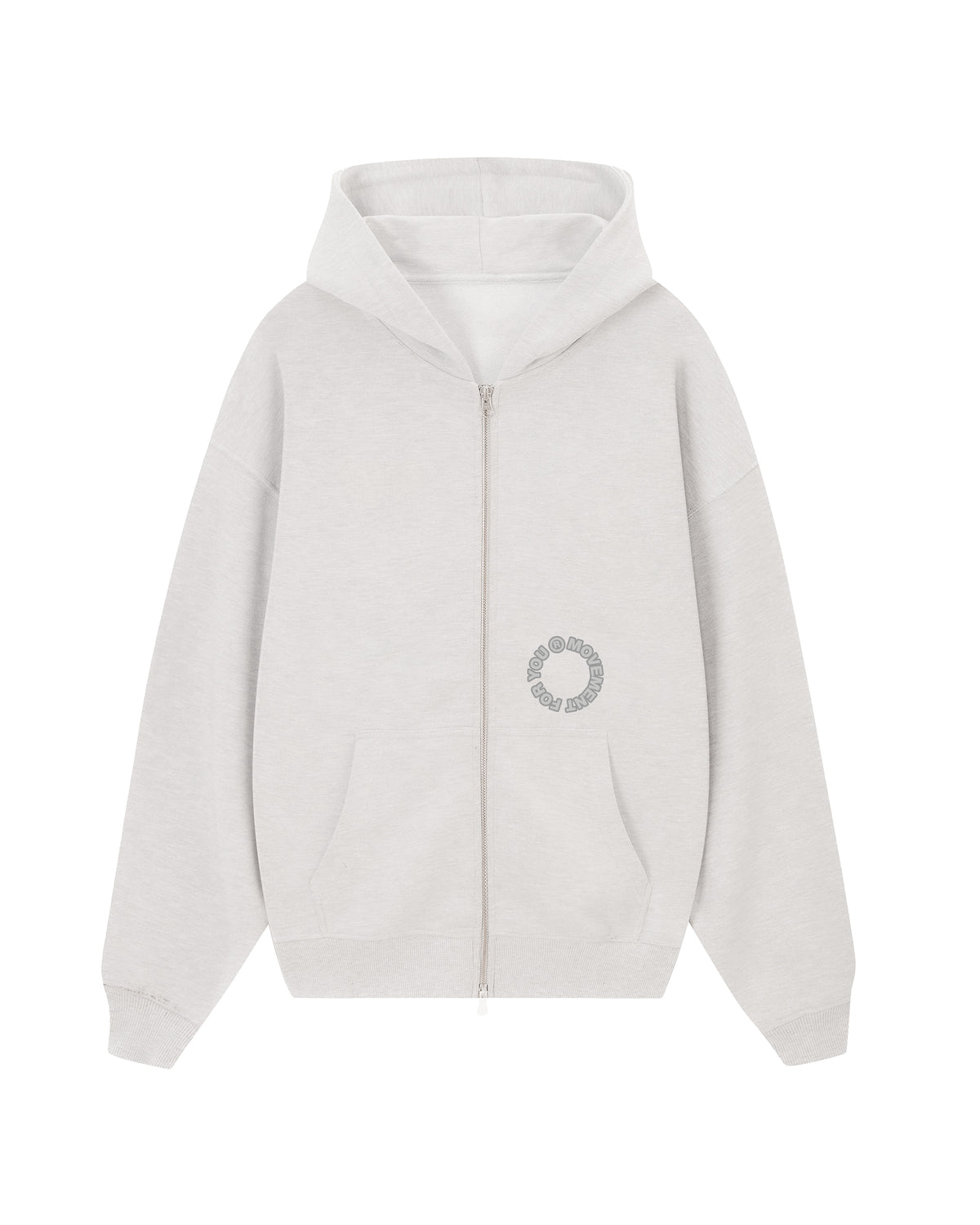 ZIPPER OVERSIZE 360 GLACIAR GREY
