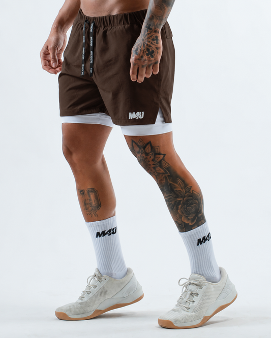SHORTS 2 EN 1 CHOCOLATE