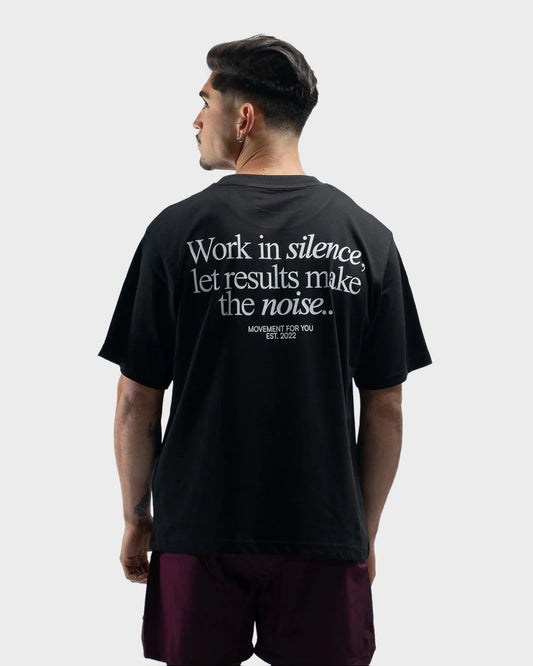 OVERSIZE TRAINING WORK IN SILENCE LET RESULTS BLACK