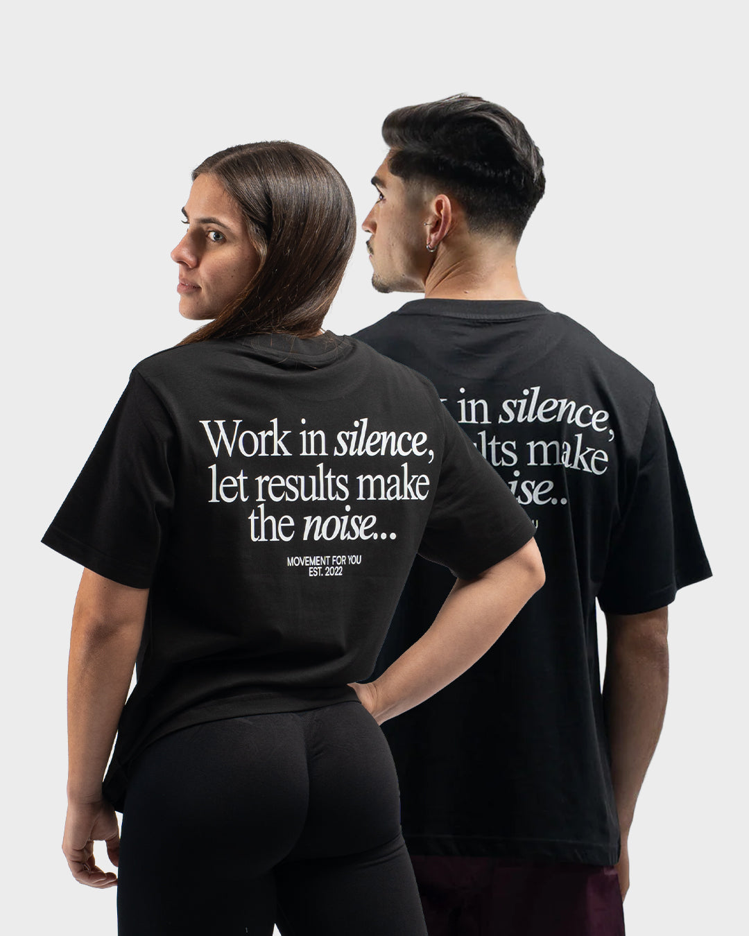 OVERSIZE TRAINING WORK IN SILENCE LET RESULTS BLACK