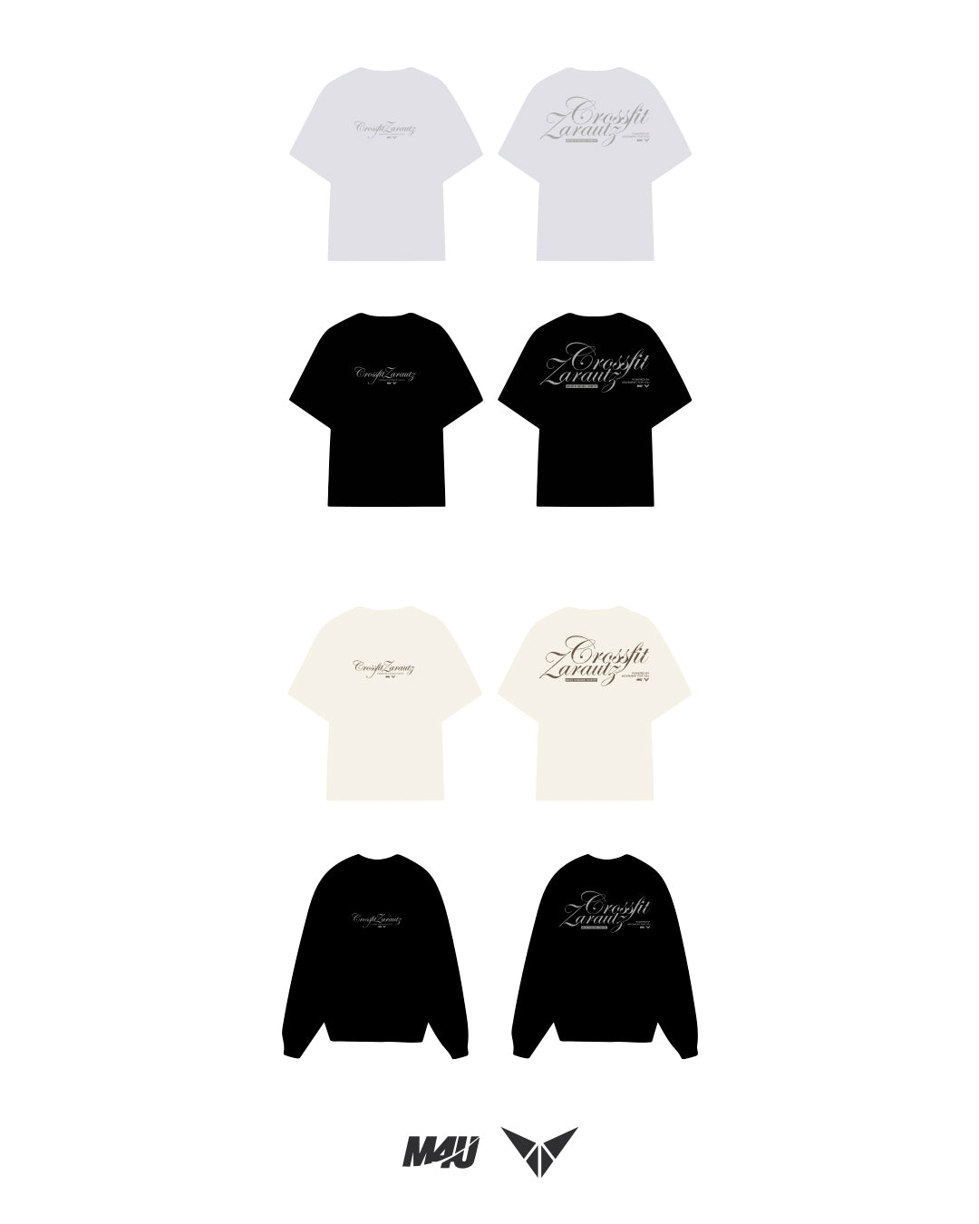OVERSIZE+ CROSSFIT ZARAUTZ BLACK HEAVY TEE