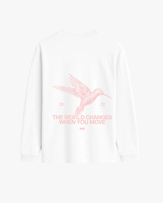 LONGSLEEVE OVERSIZE HOVER WHITE