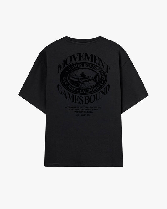 CAMISETA OVERSIZE LUIS CUELLAR GAMES BOUND BLACK