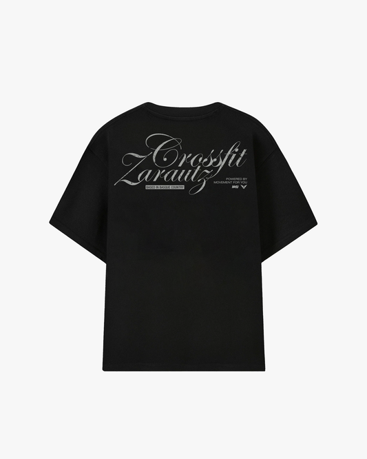 OVERSIZE+ CROSSFIT ZARAUTZ BLACK HEAVY TEE